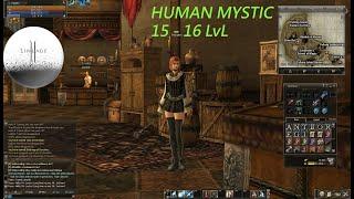 Lineage 2 Interlude x1 Human Mystic 15 -16 LvL GAMEPLAY