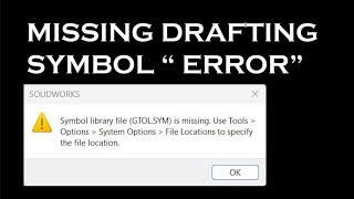 Symbol library file (GTOL.SYM) is missing.