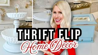 FROM *THRIFT STORE* To CHIC HOME DECOR! FLIPPING THRIFT STORE GEMS Into DESIGNER DECOR!