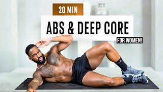 20 Min ABS & DEEP CORE Workout at Home (No Equipment + No Repeats)