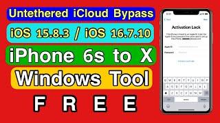 FREE Untethered iCloud Bypass iOS 15.8.3 - iOS 16.7.10