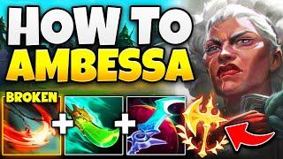 HOW TO PLAY THE NEW CHAMPION AMBESSA! (LEAGUE'S NEW TOP LANER)