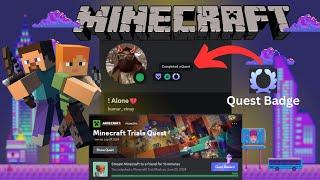 Achieving Success: Discord's New Quest Badge & Minecraft Trails Quest | Quick Complete