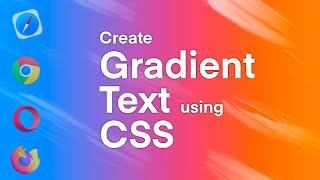 How to Create a Gradient Text Using CSS