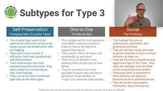 Enneagram Type 3 - Wings & Subtypes