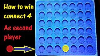 How to win connect 4 as second player