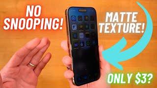 Matte Privacy Screen Protector for iPhone 16 Pro: You NEED This!