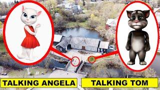 DRONE CATCHES TALKING ANGELA AND TALKING TOM AT ABANDONED ALLEY! | TALKING TOM AND TALKING ANGELA!