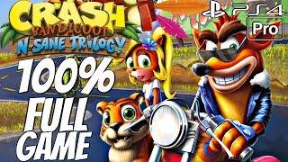 Crash Bandicoot 3 Warped (PS4) - Gameplay Walkthrough 100% Complete All Boxes, All Gems, All Relics