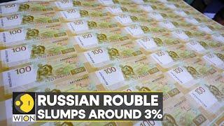 World Business Watch: Russian rouble slumps around 3% vs dollar as sanctions weigh | Top News | WION