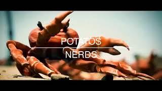 crab rave but it says potato nerd