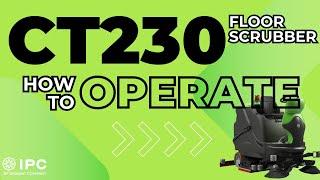 CT230 Ride-On Floor Scrubber | Operation Video | IPC by Tennant Company