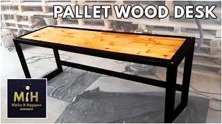 HOW TO make a PALLET WOOD DESK