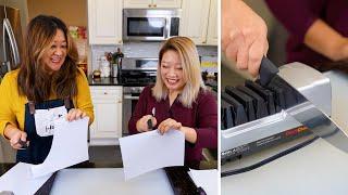 How to Sharpen Your Knife at Home - The Best Tools! | Chef Julie Yoon