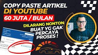 Copy Paste Artikel Otomotif Hasilkan 60 Juta/Bulan, Cara Menghasilkan Uang Dari Internet Tanpa Modal