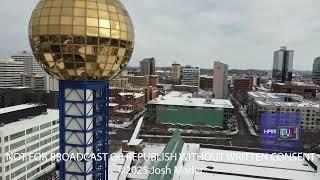 Breathtaking Snow Covered Downtown Knoxville  DJI Mini 2 Drone Footage