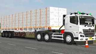 SHARE?? || LIVERY MOD TRUK HINO 500 TRAILER BATAKO BY SJA $ || MOD BUSSID TERBARU