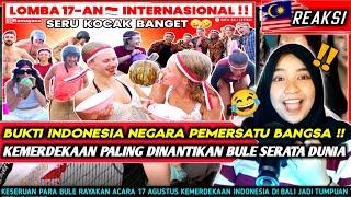 LOMBA 17-an MENDUNIA  KESERUAN BULE BALI IKUT LOMBA AGUSTUS PALING KOCAK 