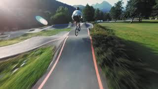 Pumptrack on BMX @ Loudenvielle park filmed by a fpv drone #betafpv #gopronaked
