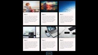 Lazy Loading and Show More Button | HTML5, CSS3, jQuery | Bootstrap