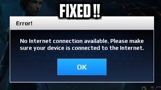 Modern Combat 5 - No Internet Connection Available Error Fixed !!!