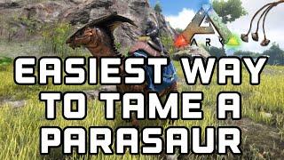 ARK Survival Evolved Mobile : Easiest way to tame a Parasaur!