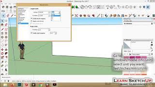 How to change measurement units in sketchup #2