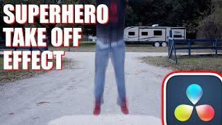 Simple Superhero Take Off Effect in Davinci Resolve (Tutorial)