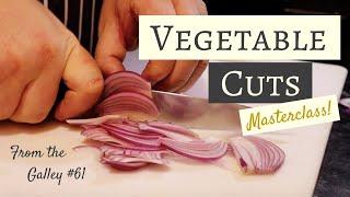 Basic Vegetable Cuts - Kitchen Skills from Narrowboat Chef | From The Galley #61