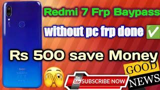 redmi 7 frp bypass without pc ।।  frp remove new trick 2023 ।। mi 7 frp unlock kaise kare । #mobile