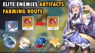 Elite Enemies Artifacts Farming Route NO RESIN NEEDED | Genshin Impact