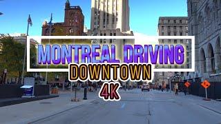 Montreal driving, Canada, 4K, 2022 October