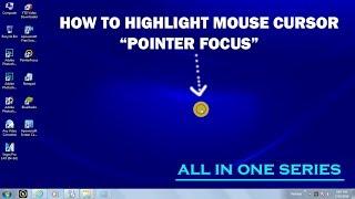 How to highlight mouse curosr or pointer in any windows | get a ring outside  the mouse cursor