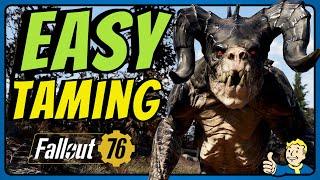 Fallout 76 How to Tame Animals and Creatures Like the Mega Sloth