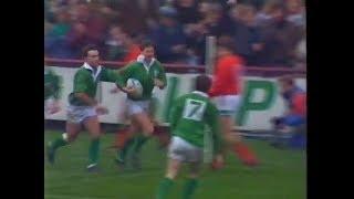 Richard Wallace try vs Wales Rugby 1992