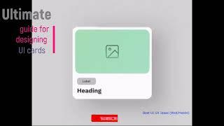 Ultimate guide for designing UI #cards Best #UI #UX #Design #Ideas - Web and Mobile