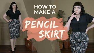 How To Make A Pencil Skirt // How I Sew Simple Skirts