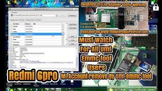 Redmi 6pro | Mi Account remove | By UMT emmc tool with ufi lite Modified adapter by MIJANUR