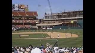 Oakland A's THE BUILDING OF MT. DAVIS. May 11, 1996