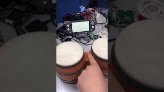 GameCube Donkey Konga Drum Controller plays on the Switch