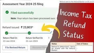 Refund Awaited, Refund Issued but not received in bank account | Check Income Tax Refund Status