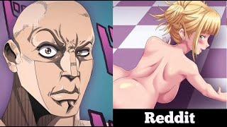 My Hero Academia Female Edition | Anime vs Reddit (the rock reaction meme)
