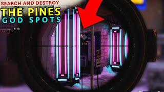 SnD GOD SPOTS on THE PINES! (BEST Competitive Search and Destroy Plant Spots) Black Ops Cold War