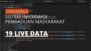 19 Live Data - Sistem Informasi Pengaduan Masyarakat