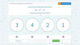 6.6 Identify Terms, Coefficients, and Monomials