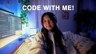 a cozy night of coding | building my personal website