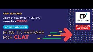 Webinar on How to Prepare for CLAT 2021/22