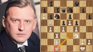 "Behold - The Alekhine's Gun!" || Alekhine vs Nimzowitsch || San Remo (1930)