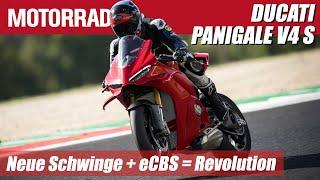 Die Neue Ducati Panigale V4 S (2025): Zweiarmschwinge & Race eCBS revolutionieren die Rennstrecke!