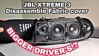 JBL XTREME 3 - Disassemble Fabric Cover  "WHAT'S INSIDE!?"